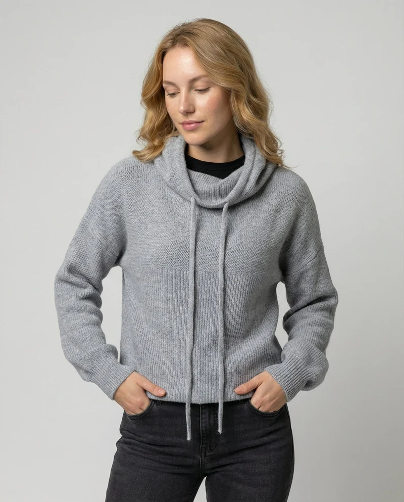 Merinowolle Damen Rollkragenpulli
