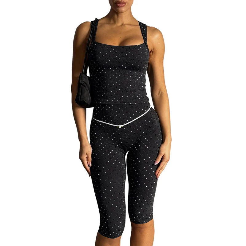 Damen Sportliches Oberteil und Leggings-Set Nord Taschen