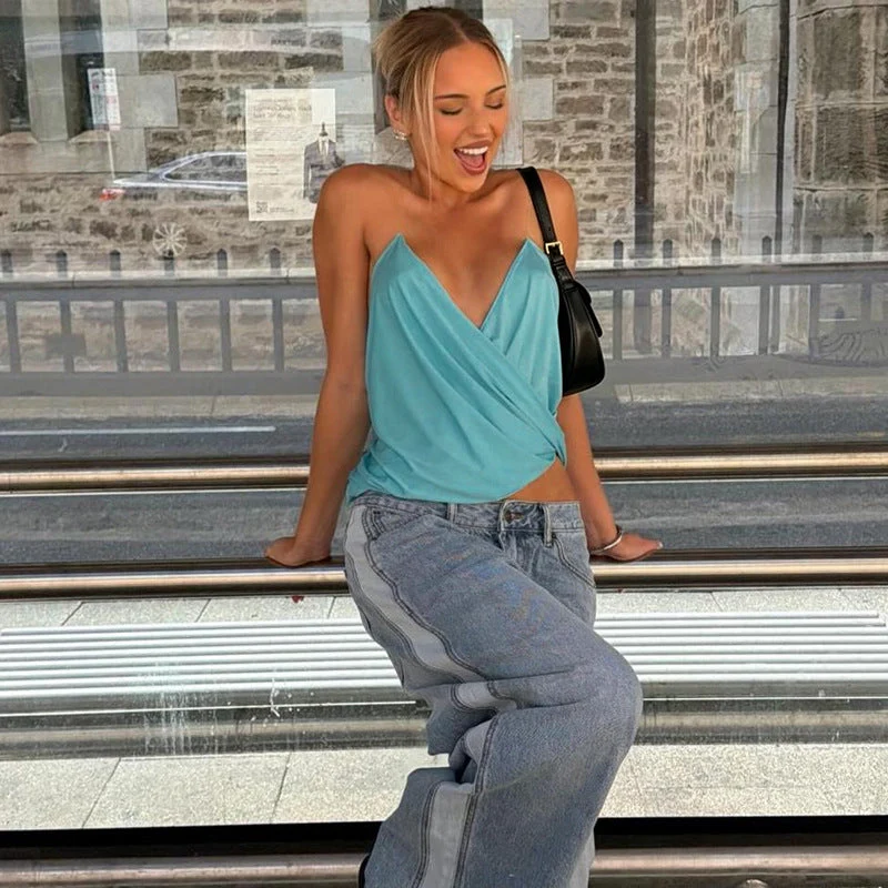 Damen Wickeltop