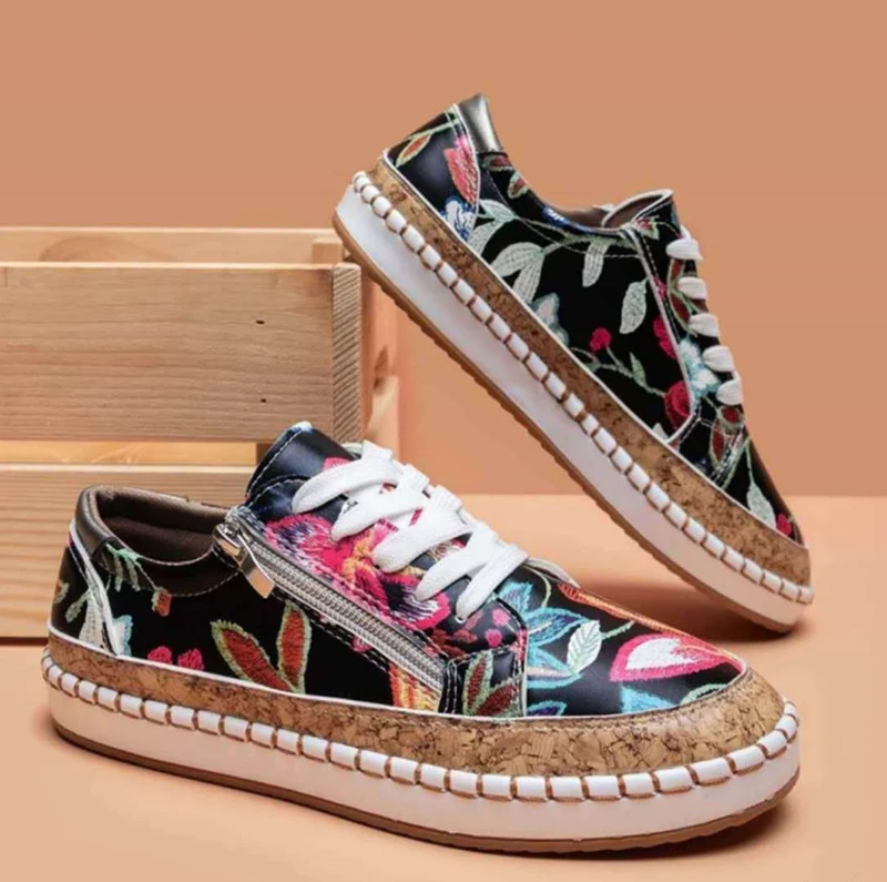 Vintage Vulkanisierte Damen Schuhe Komfort und Stil