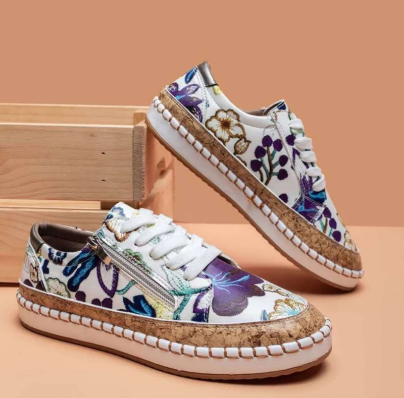 Vintage Vulkanisierte Damen Schuhe Komfort und Stil
