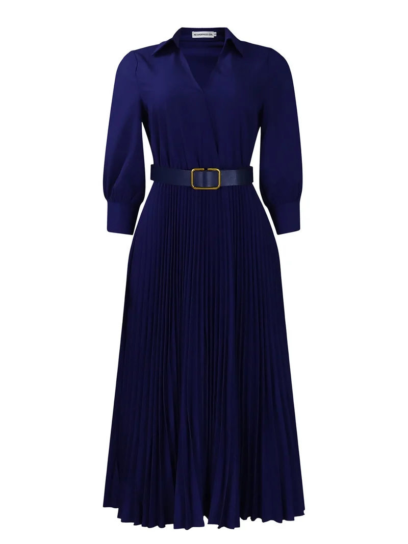 Women 's solide Farbe große Größe Kleid