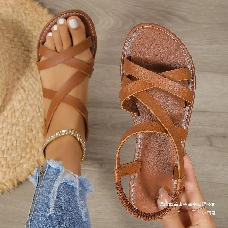 Damen elegante und bequeme Riemchensandalen Nord Taschen