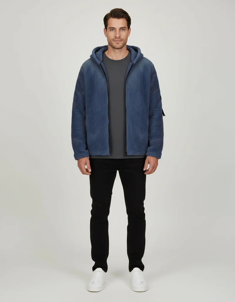 Schwere Fleece Winterjacke