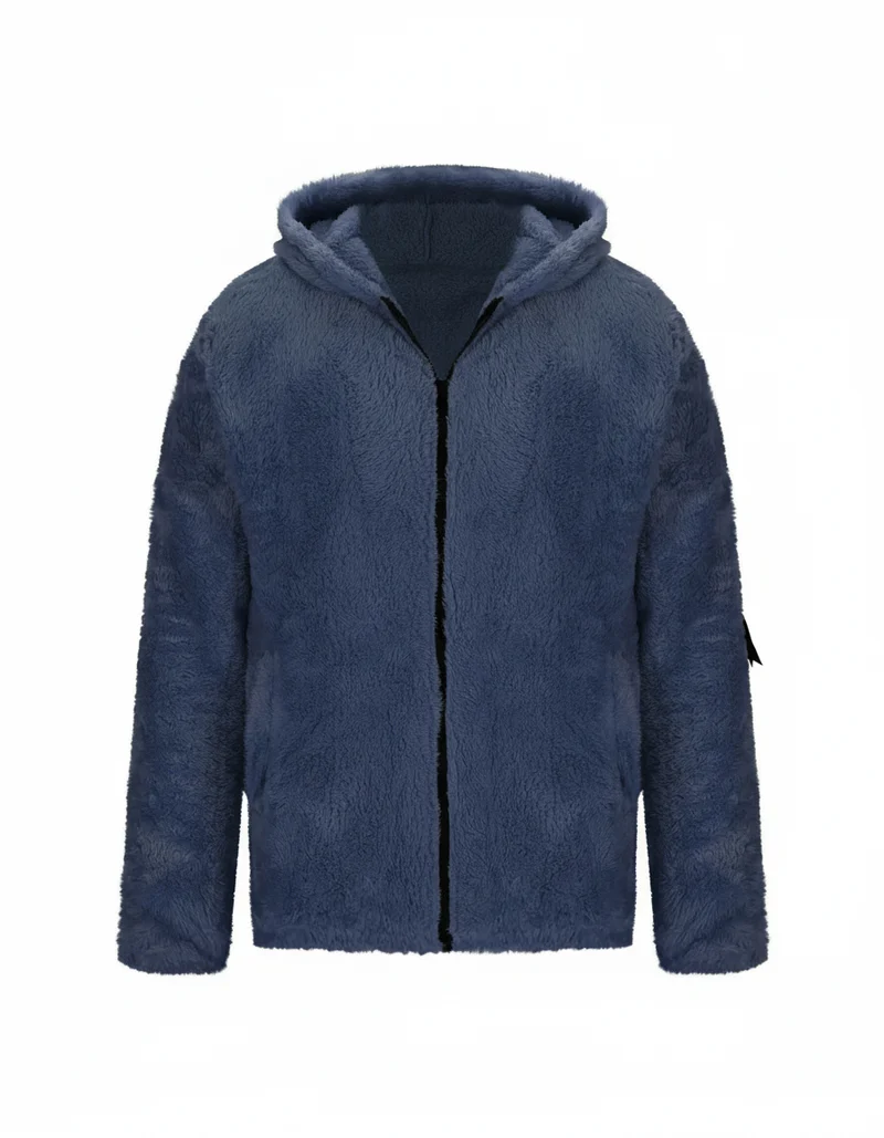 Schwere Fleece Winterjacke