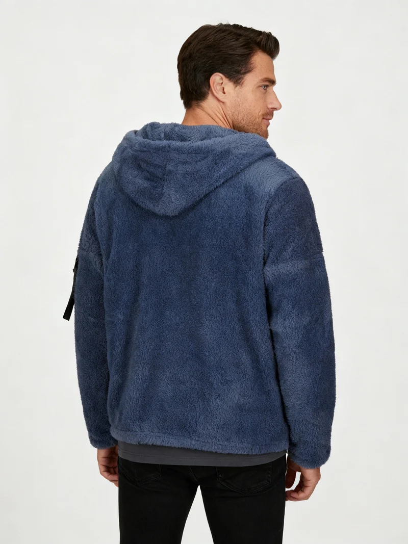 Schwere Fleece Winterjacke