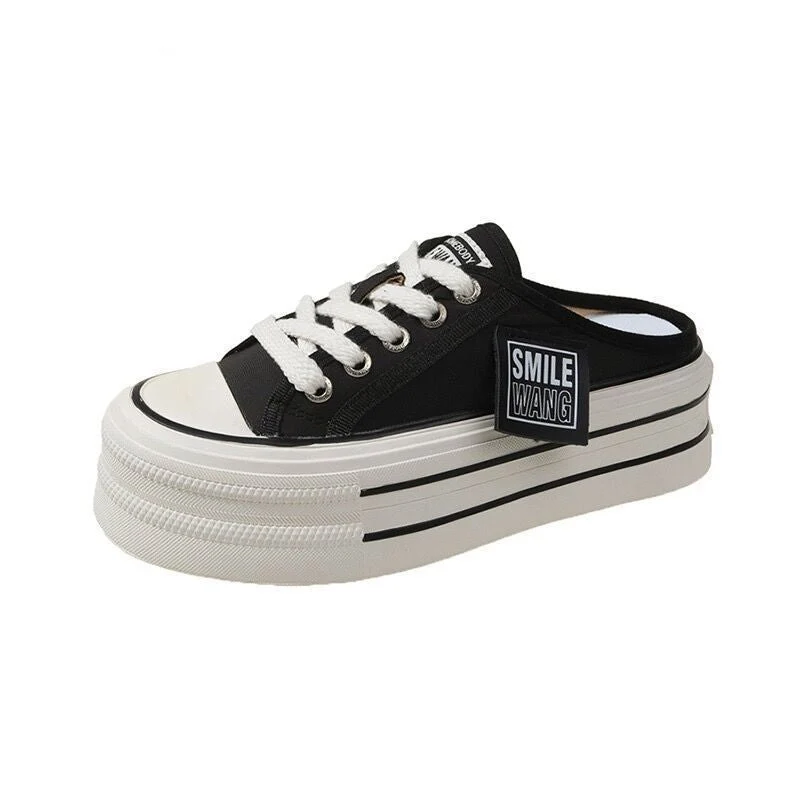 Damen Lässige Canvas-Sneaker mit strapazierfähigem Obermaterial und unverwechselbarem Design