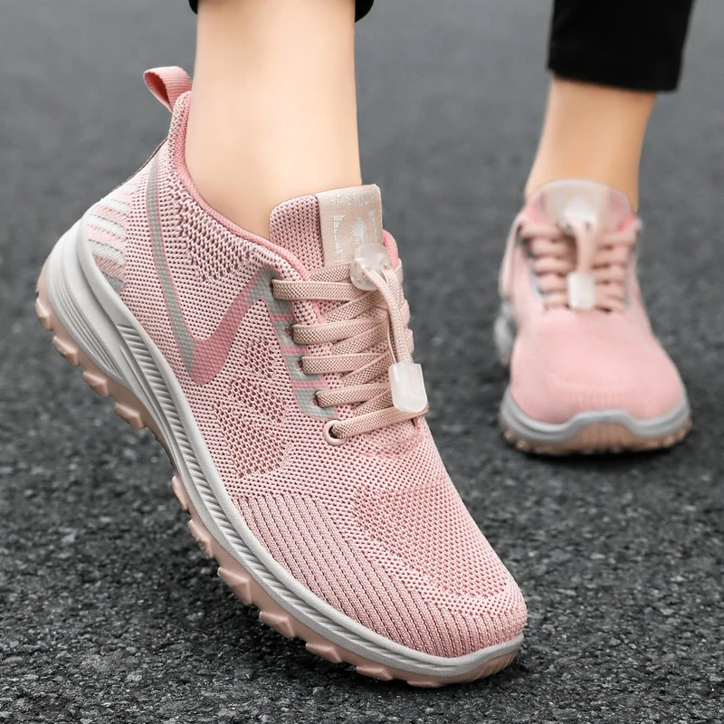 Damen Leichte Mesh-Laufschuhe mit flexibler Sohle Nord Taschen