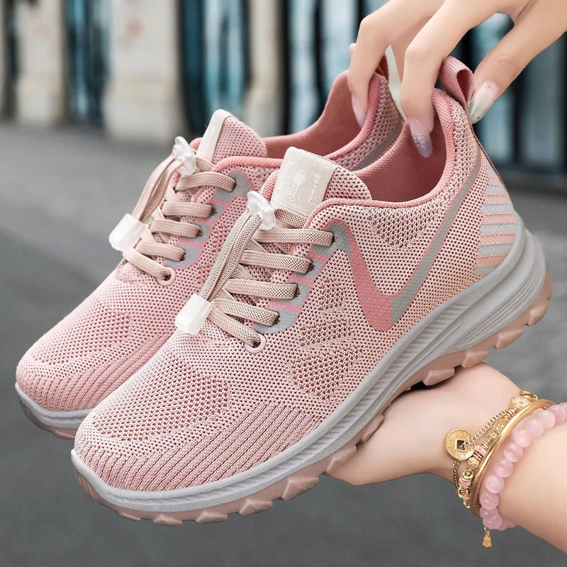 Damen Leichte Mesh-Laufschuhe mit flexibler Sohle Nord Taschen