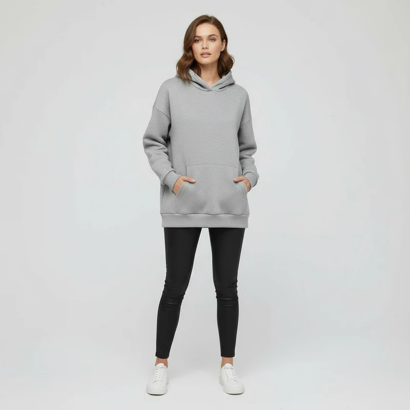 Langärmeliger Hoodie Komfortabel und Modern