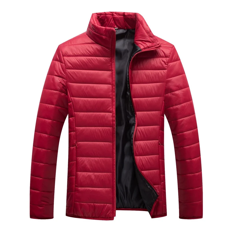Herren Steppjacke mit hochgeschlossenem Kragen und wärmender Füllung