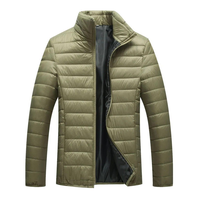 Herren Steppjacke mit hochgeschlossenem Kragen und wärmender Füllung