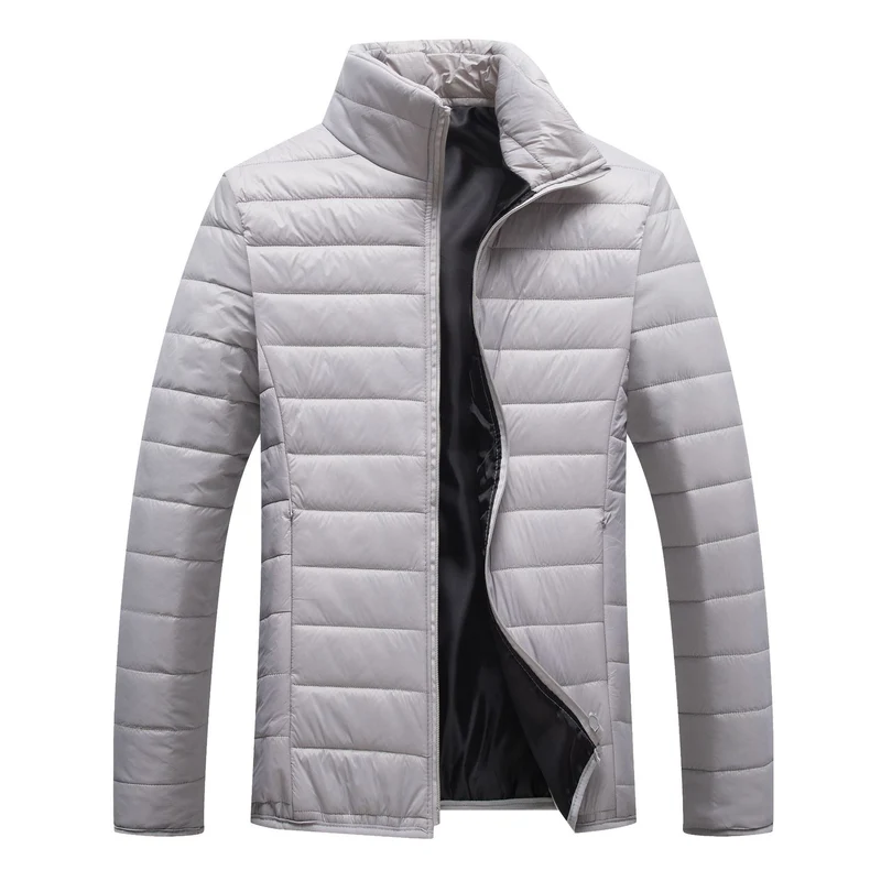 Herren Steppjacke mit hochgeschlossenem Kragen und wärmender Füllung