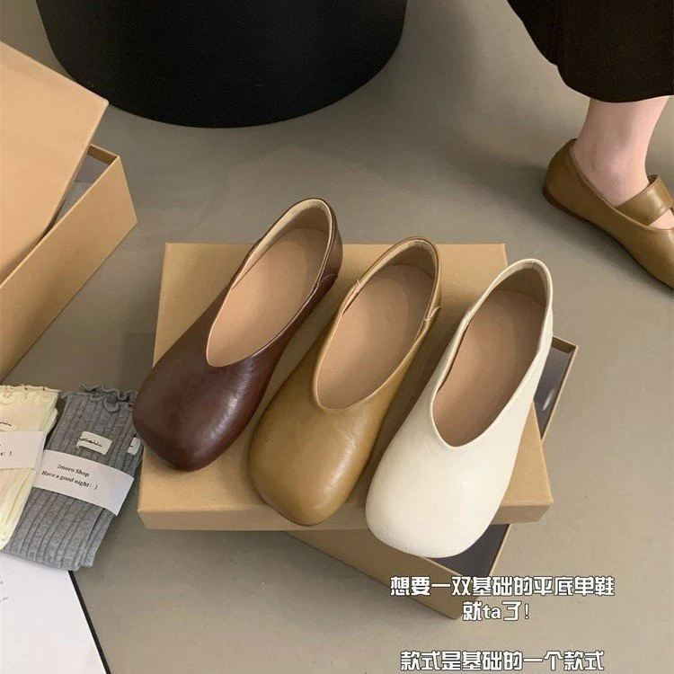 Damen bequeme Ballerinas aus hochwertigem Leder mit flexibler Sohle Nord Taschen