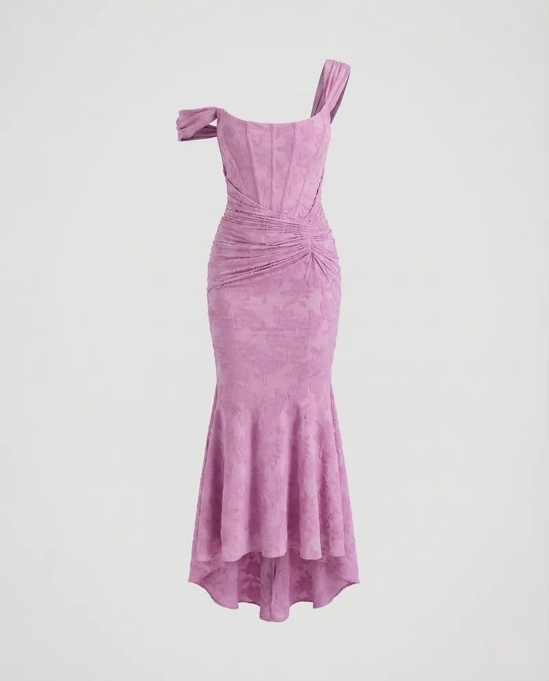 Damen Korsagen Abendkleid Spitze Figurformend