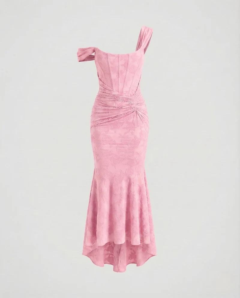 Damen Korsagen Abendkleid Spitze Figurformend
