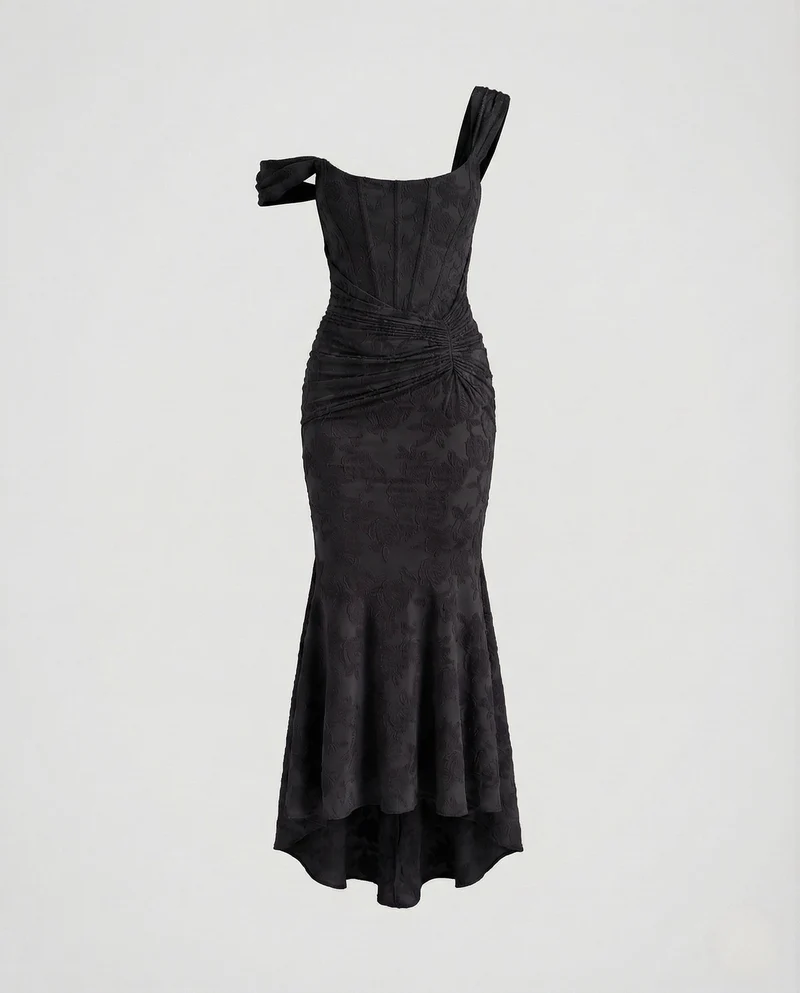 Damen Korsagen Abendkleid Spitze Figurformend