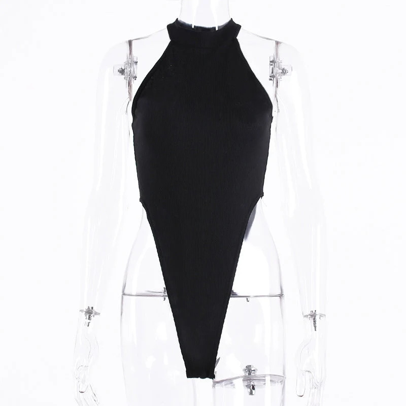 Damen Hochgeschlossenes Bodysuit