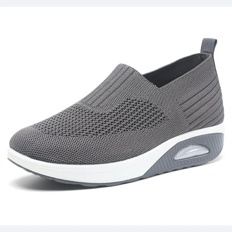 Damen Bequeme und luftige Slip-On Sneaker mit Dämpfungstechnologie