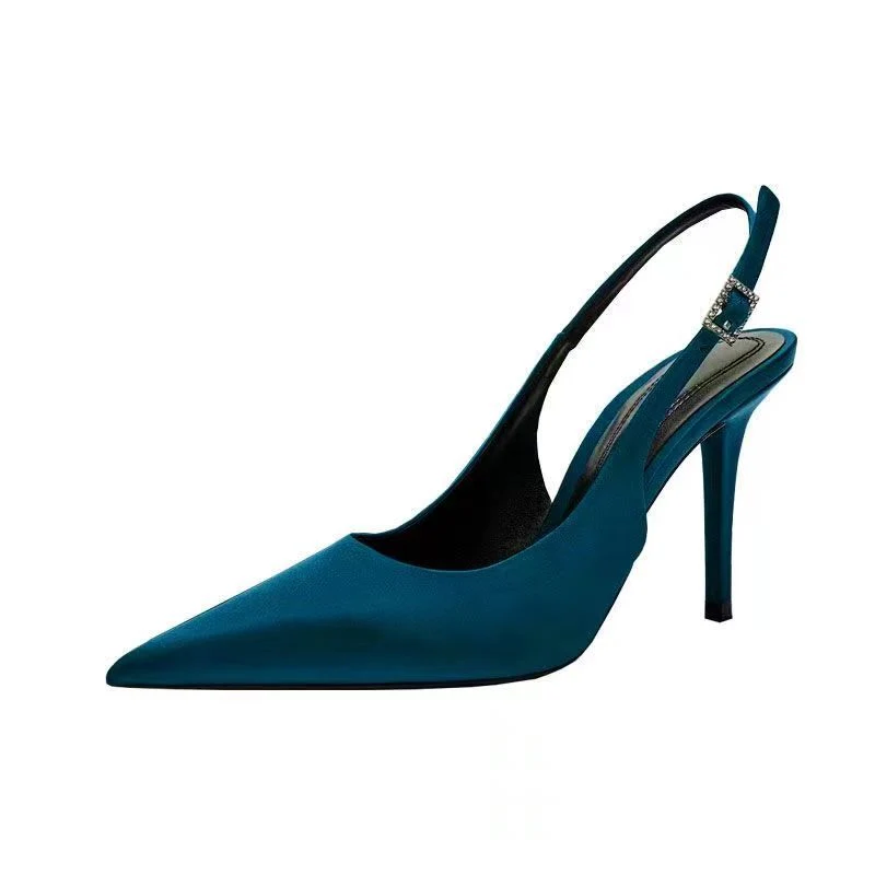 Damen Slingback-Pumps mit spitzem Zehenbereich und elegantem Fersenriemen
