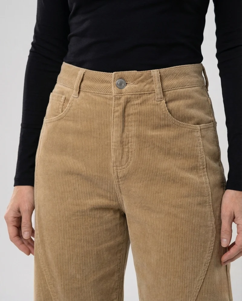 Damen Cordhose weit mit Thermofutter Winter Hose