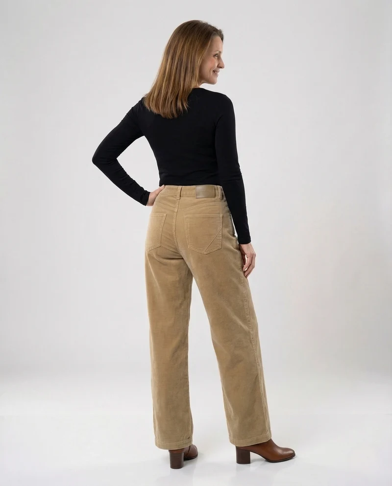 Damen Cordhose weit mit Thermofutter Winter Hose