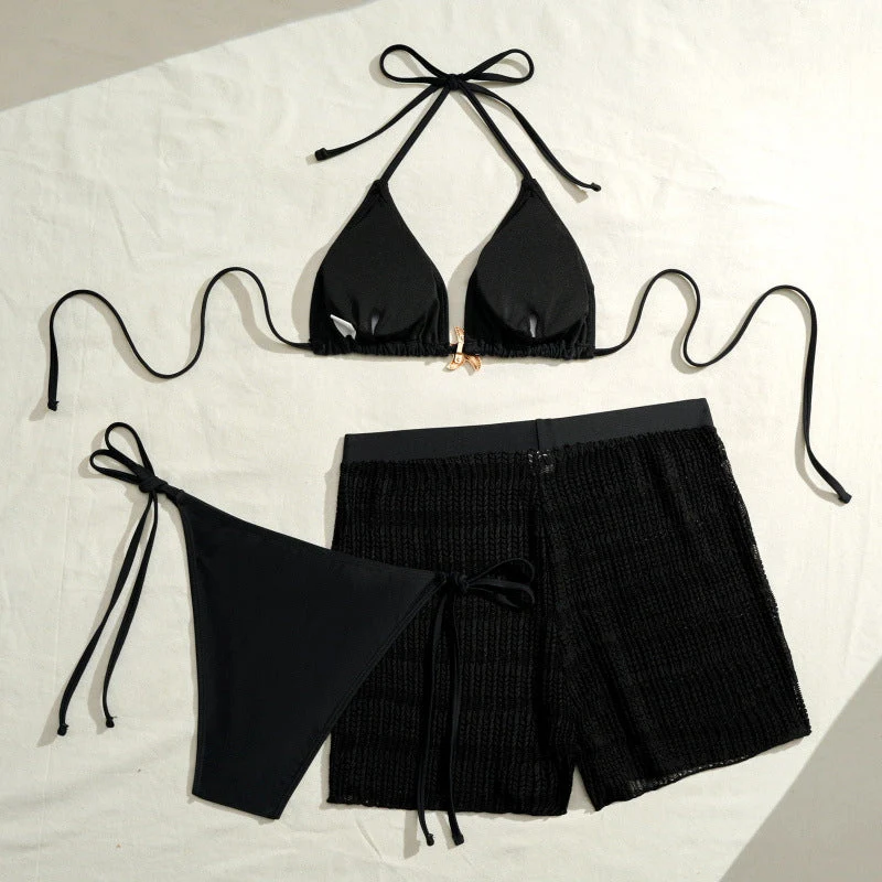 Damen Bikini-Set mit trendigen Raffungen und modischem Höschen