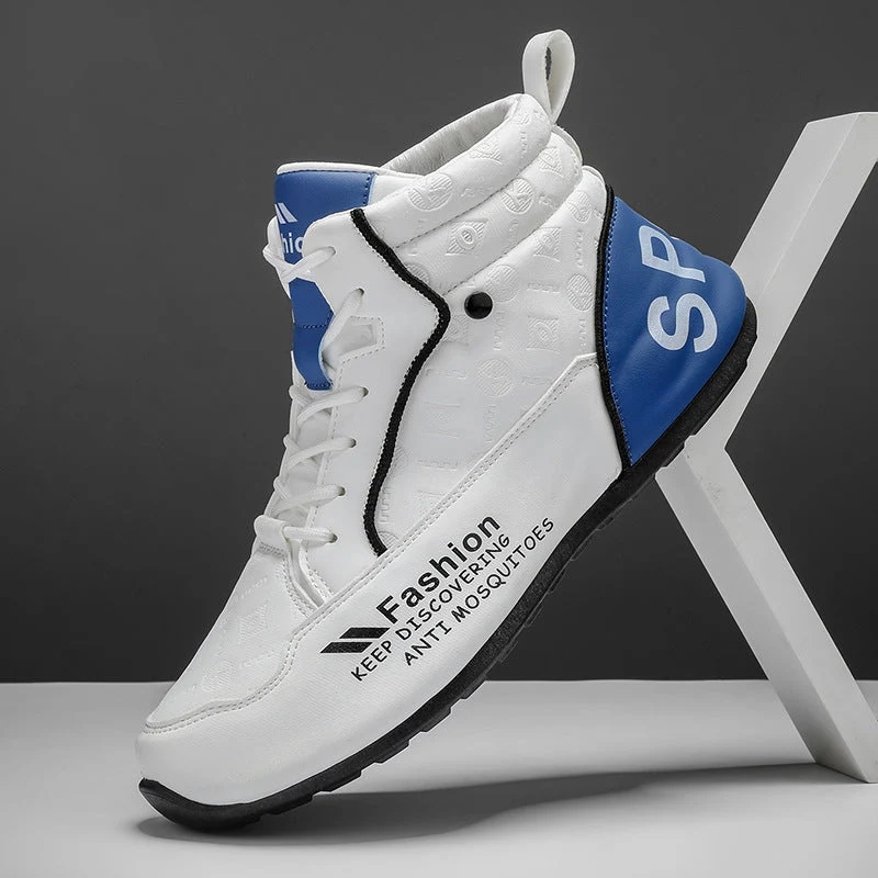 Damen sportliche High-Top Sneakers mit schützendem Design und rutschfester Sohle