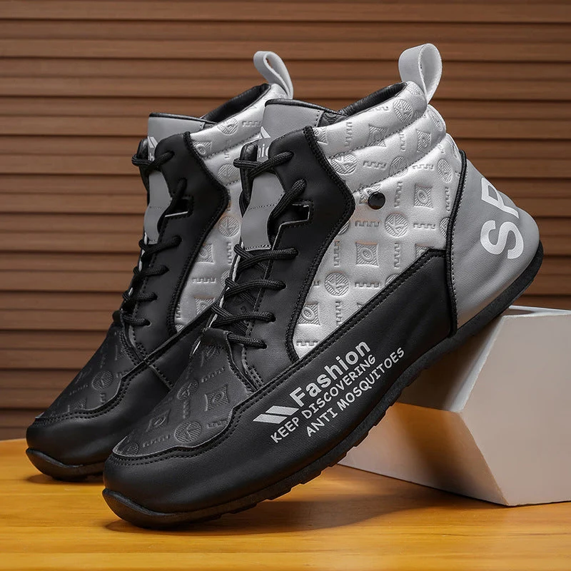 Damen sportliche High-Top Sneakers mit schützendem Design und rutschfester Sohle