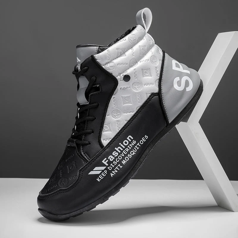 Damen sportliche High-Top Sneakers mit schützendem Design und rutschfester Sohle
