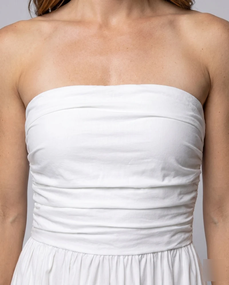 Damen Langarmkleid mit gerafftem Oberteil und elegantem Schnitt