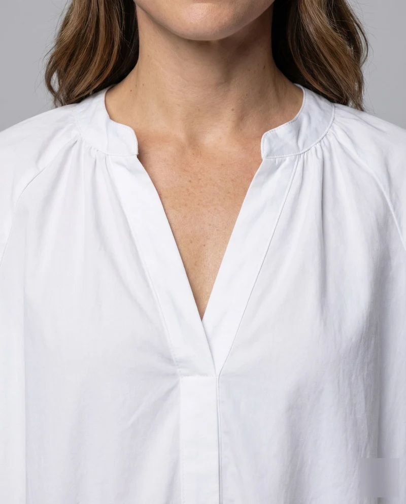 Damen Maxikleid Kaftan-Stil Ballonärmel
