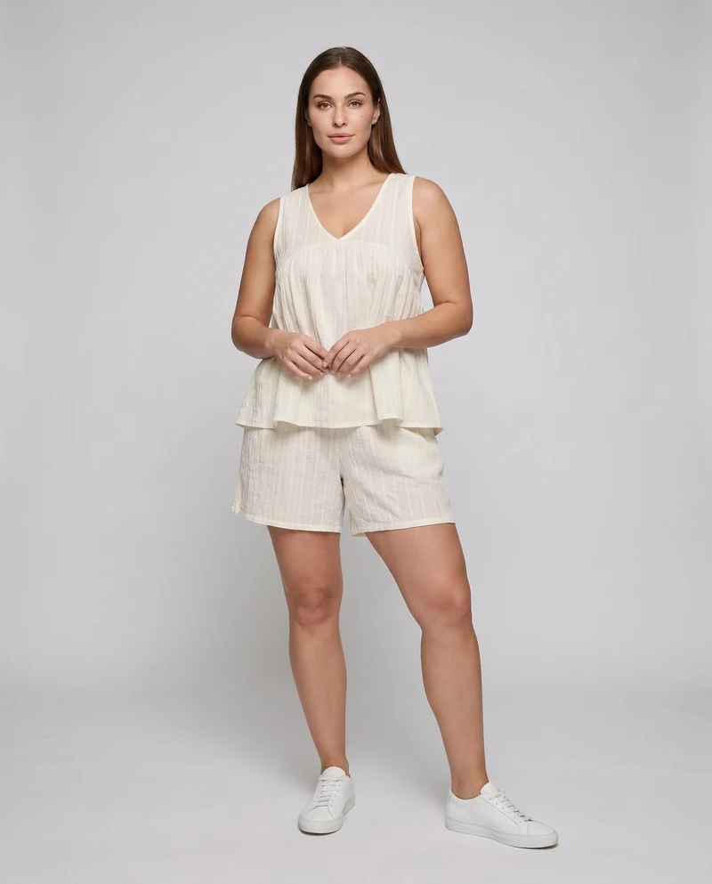Damen luftiges Schlafanzug-Set aus hochwertigem Leinen