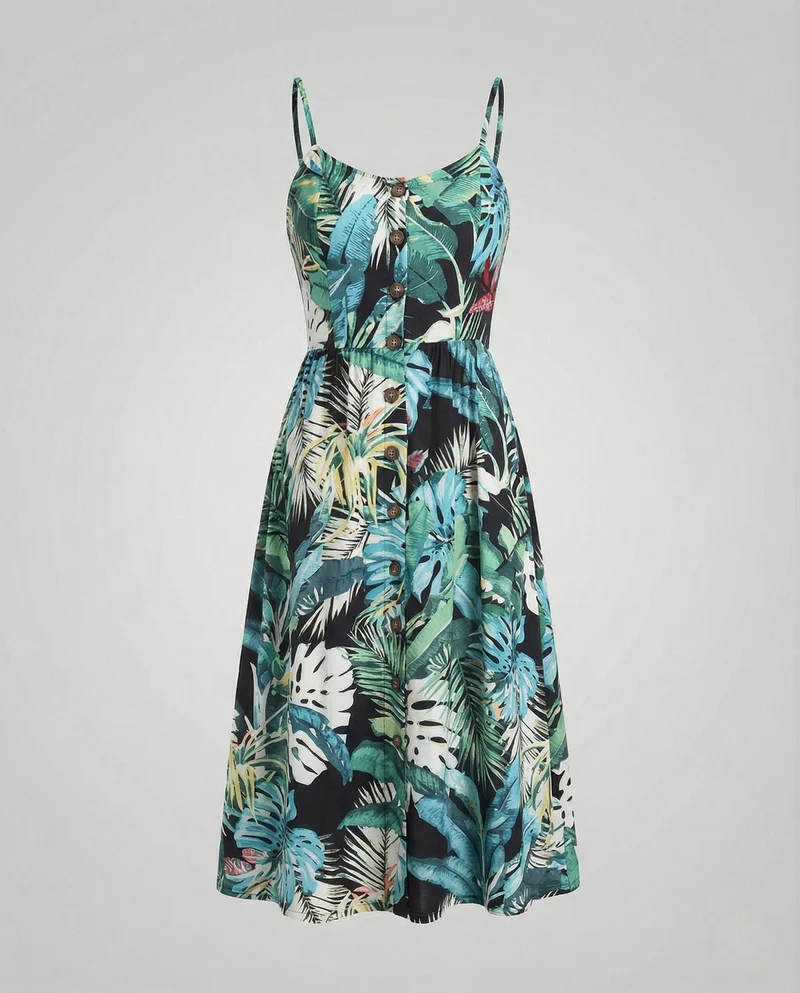 Freizeitkleid Damen Midikleid Träger