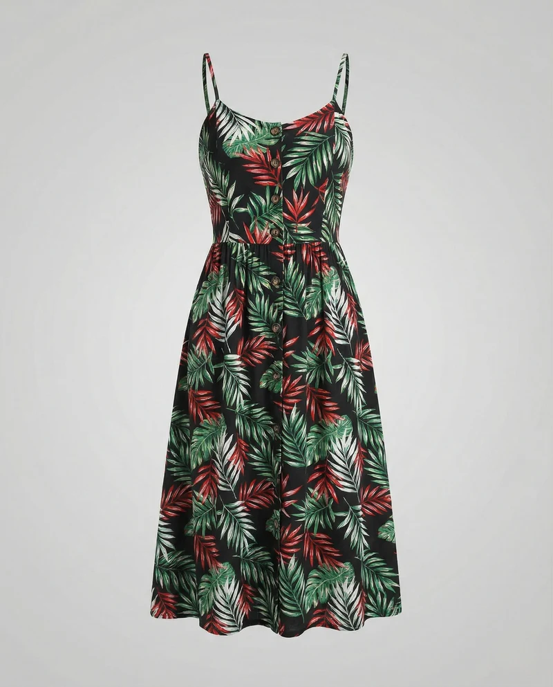Freizeitkleid Damen Midikleid Träger