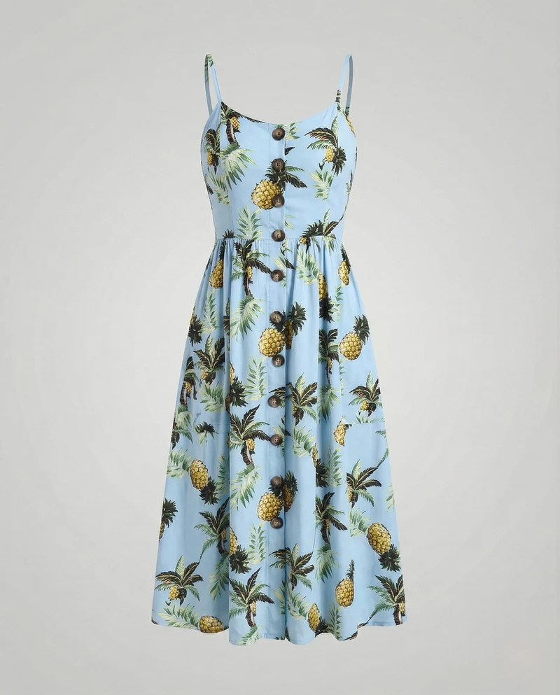 Freizeitkleid Damen Midikleid Träger