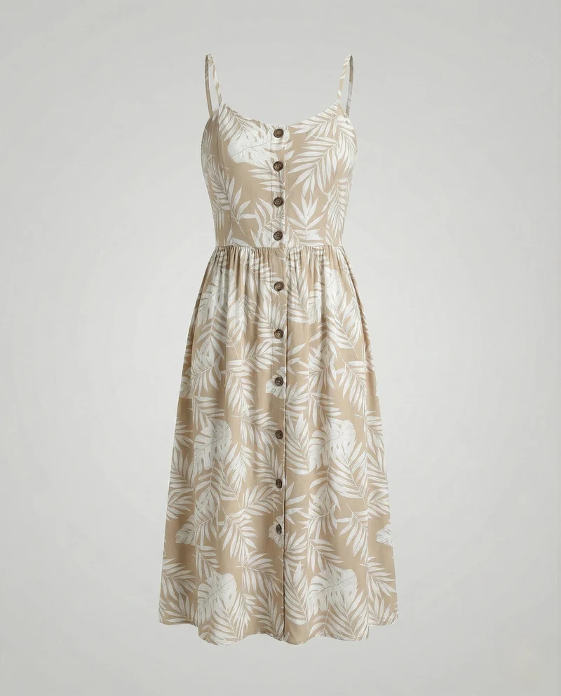 Freizeitkleid Damen Midikleid Träger