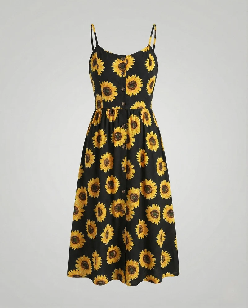 Freizeitkleid Damen Midikleid Träger