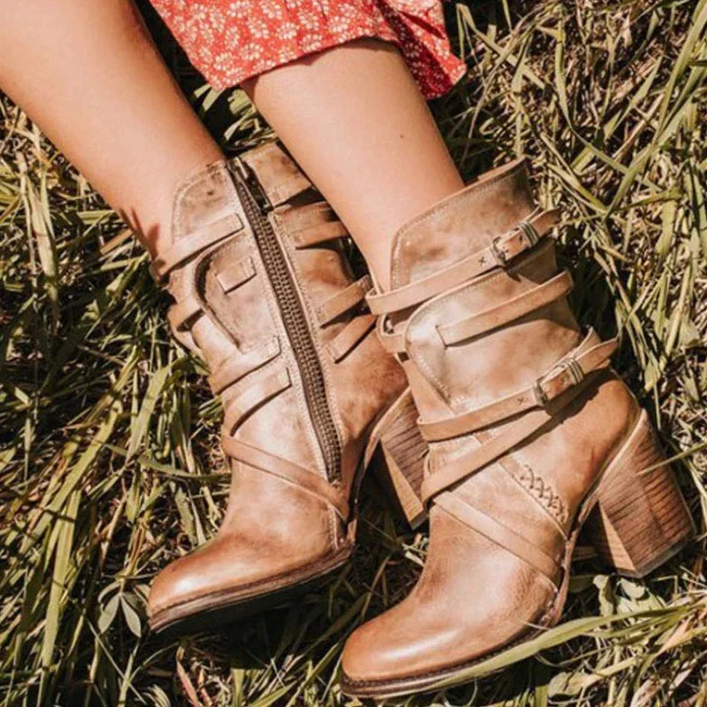 Damen Retro Stiefel
