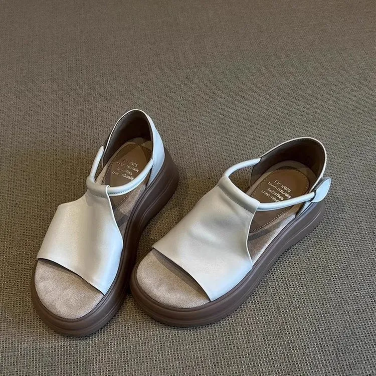 Damen bequeme Sandalen mit elastischem Riemen und komfortablem Fußbett