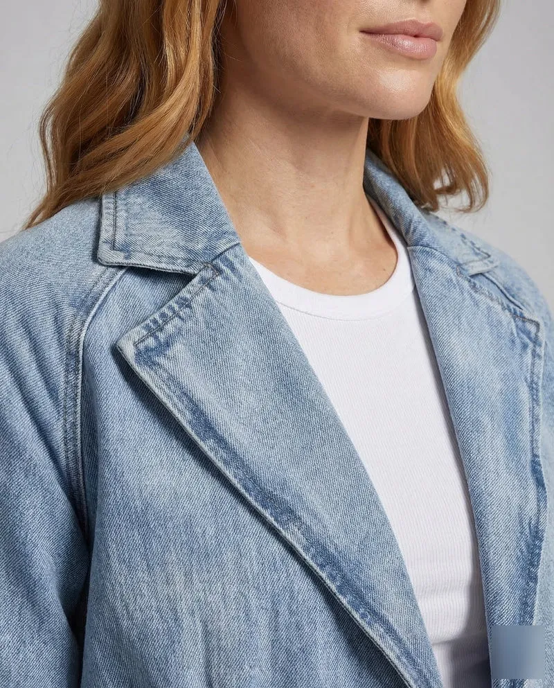 Damen Jeansjacke Damen tailliert kurz