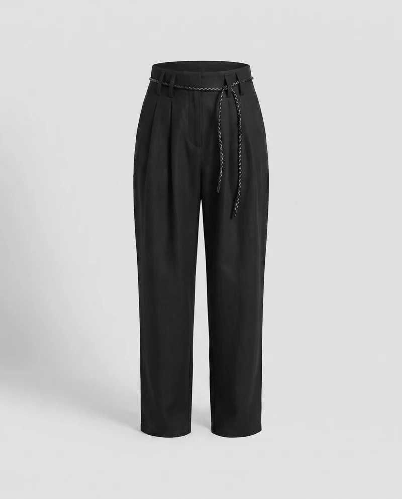 Damen elegante Leinenhose