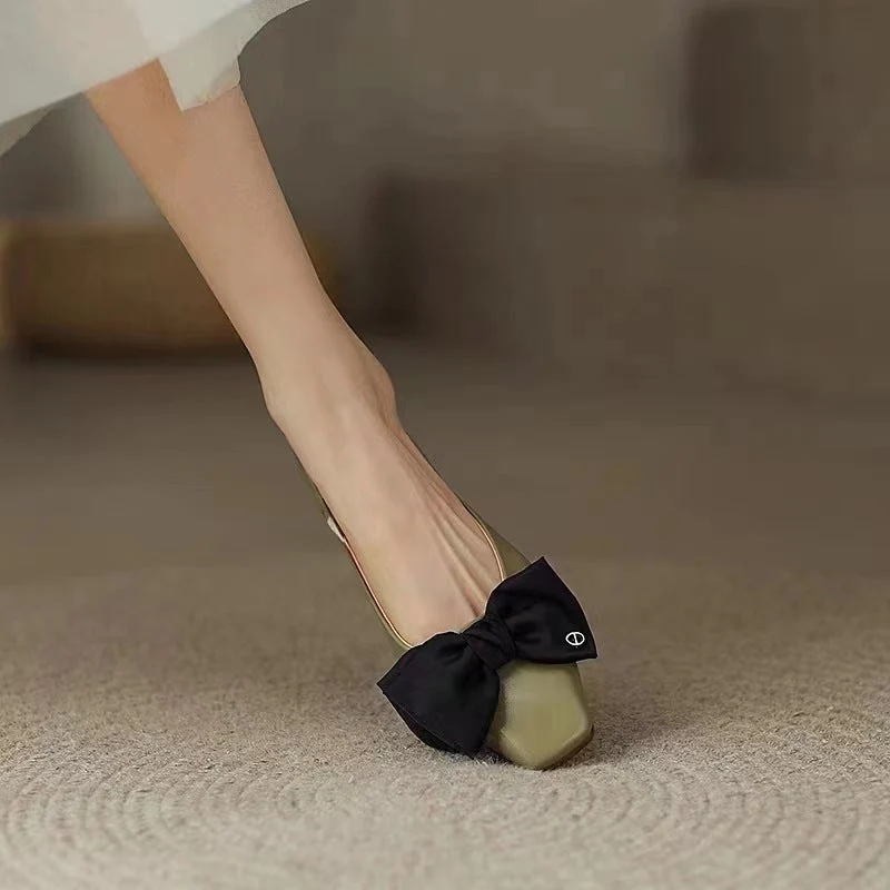 Damen Slingback-Ballerinas mit dekorativem Schleifenakzent Nord Taschen