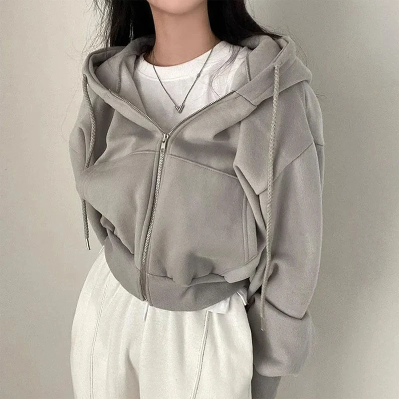 Stilvoller Kurzer Kapuzenpullover