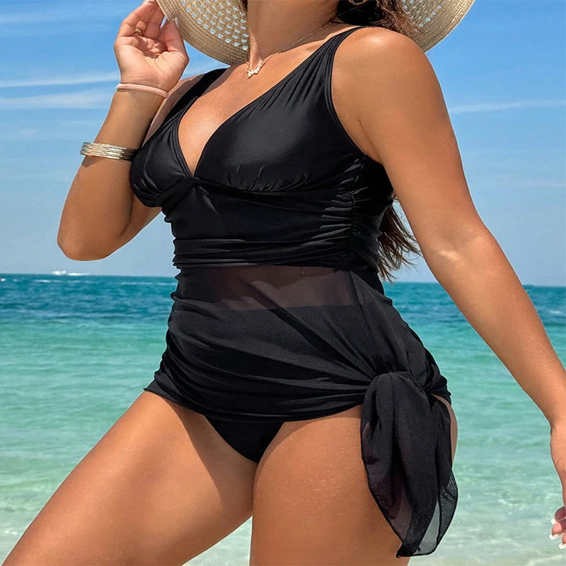 Damen Tankini mit raffiniertem Wickeldetail Nord Taschen