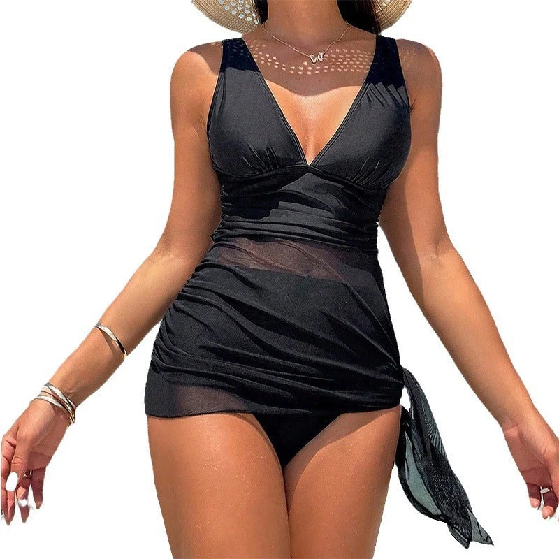 Damen Tankini mit raffiniertem Wickeldetail Nord Taschen