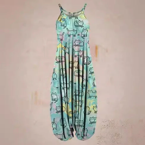 Damen Jumpsuit mit astrologischem Print Nord Taschen