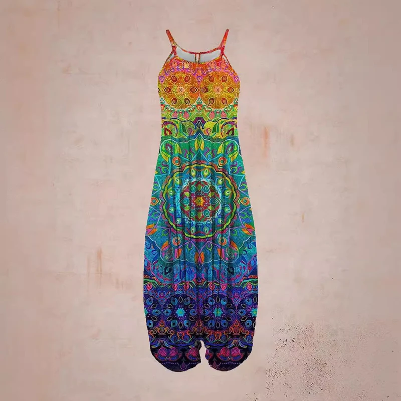 Damen Jumpsuit mit astrologischem Print Nord Taschen