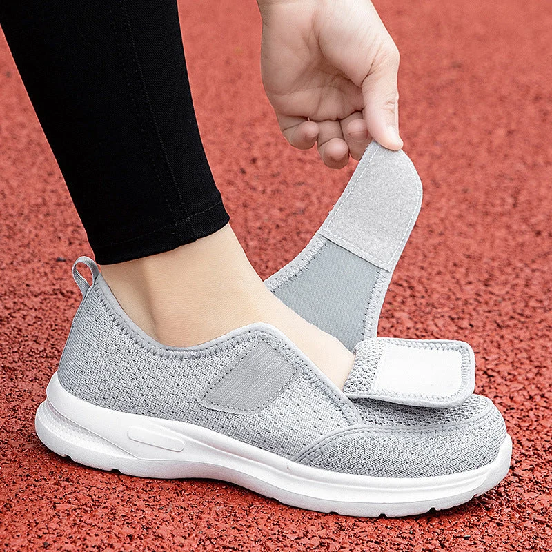 Damen Atmungsaktive Freizeit-Schuhe mit verstellbarem Klettverschluss