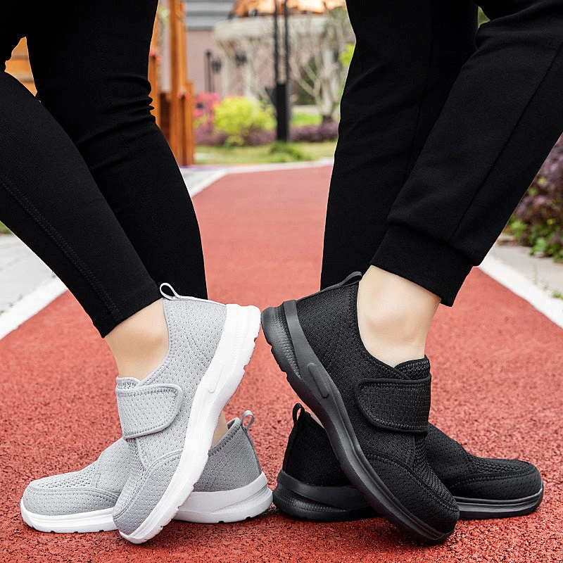 Damen Atmungsaktive Freizeit-Schuhe mit verstellbarem Klettverschluss